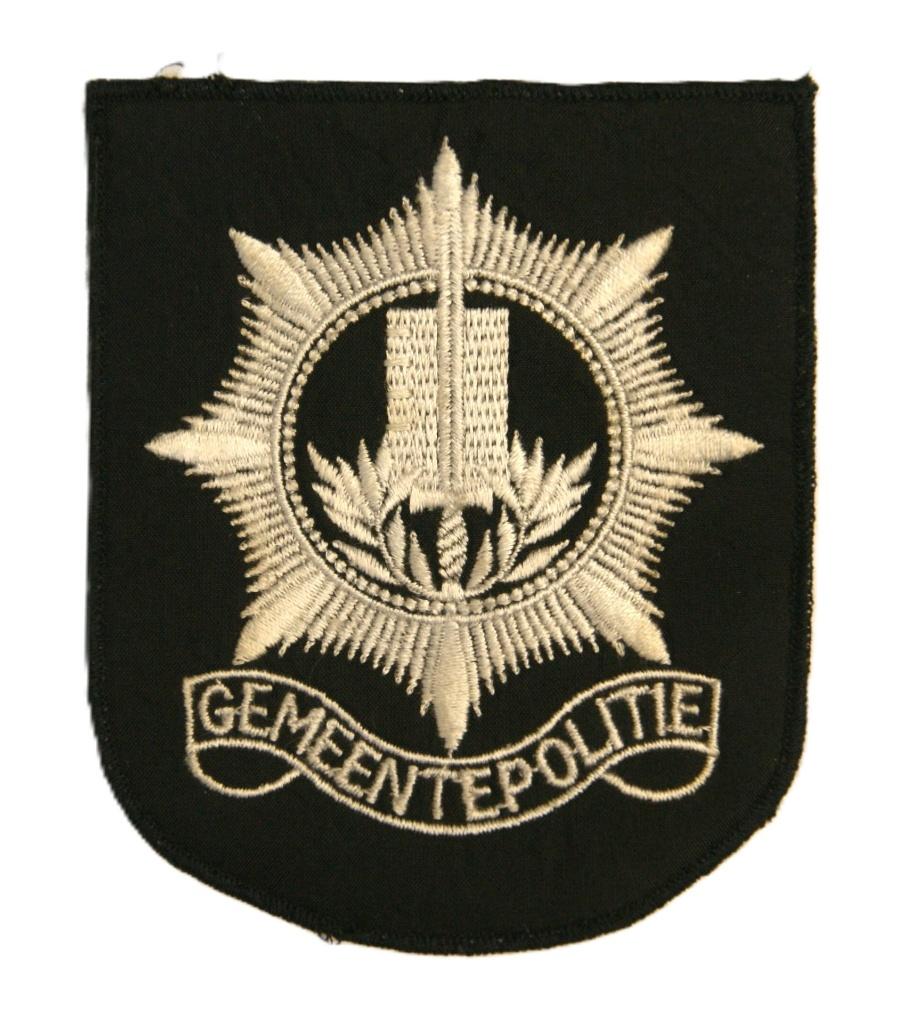 Patch / Embleem Gemeentepolitie vroege jaren 80, Ophalen of Verzenden, Marechaussee, Nederland, Embleem of Badge