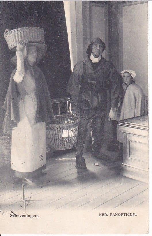 Scheveningen. Klederdracht., Verzamelen, Ophalen of Verzenden, 1920 tot 1940, Gelopen, Zuid-Holland