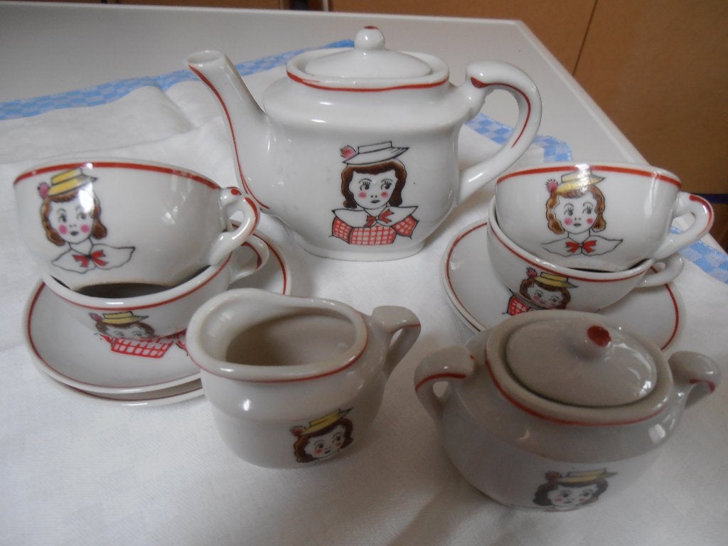 Vintage kinderserviesje (2), Antiek en Kunst, Ophalen of Verzenden