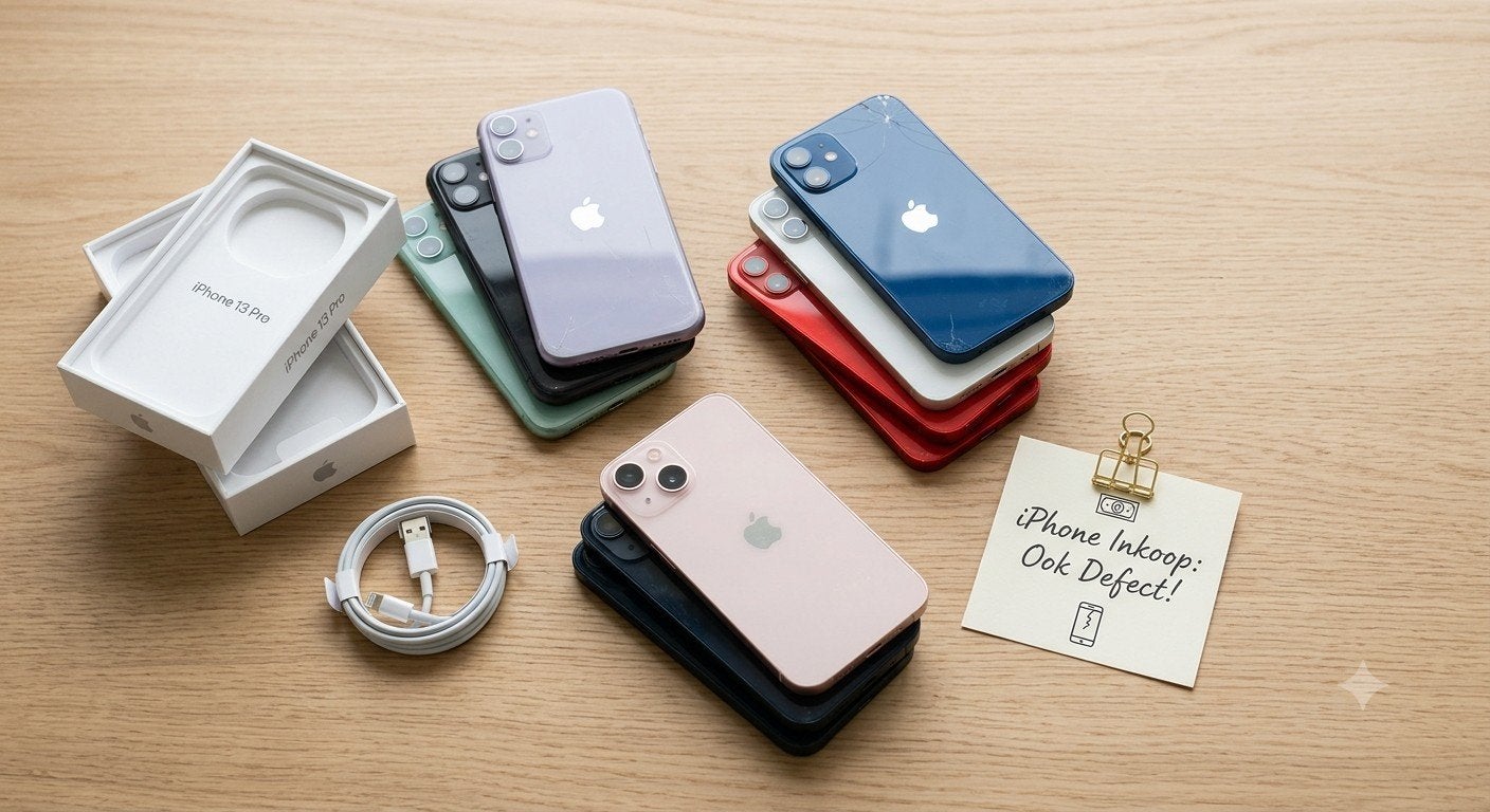 GEVRAAGD: iPhones Inkoop | Vanaf iPhone 11 | Ook Defect, Telecommunicatie, Ophalen