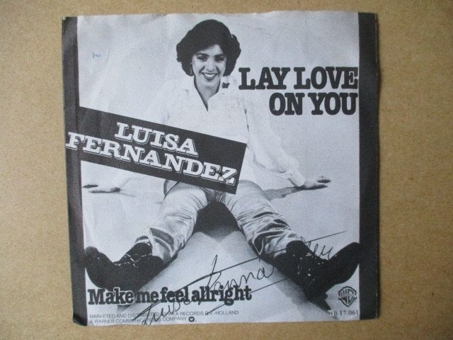 s1991 luisa fernandez - lay love on you, Ophalen, Gebruikt, Overige genres, 7 inch