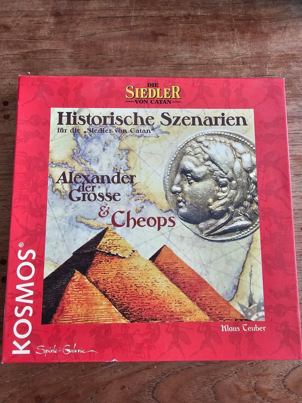 Siedler von Catan: Historische Szenarien Alexander & Cheops, Hobby en Vrije tijd, Drie of vier spelers, Ophalen of Verzenden, Zo goed als nieuw