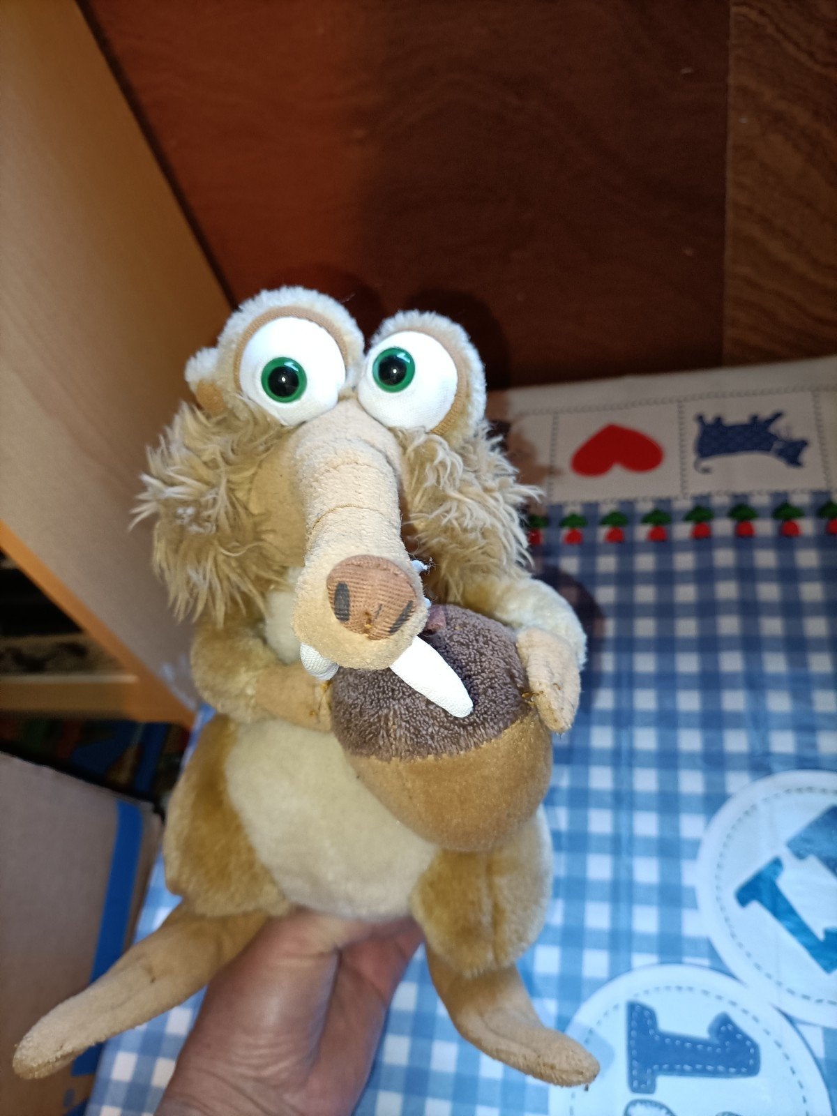 Ice Age Scrat knuffel eekhoorn, Ophalen of Verzenden, Zo goed als nieuw, Poppenhuis