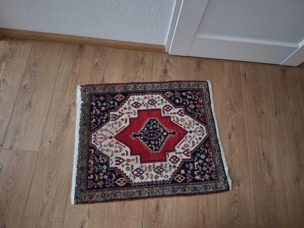 Vloerkleed 66x82 cm, Ophalen, 50 tot 100 cm, Blauw, 50 tot 100 cm