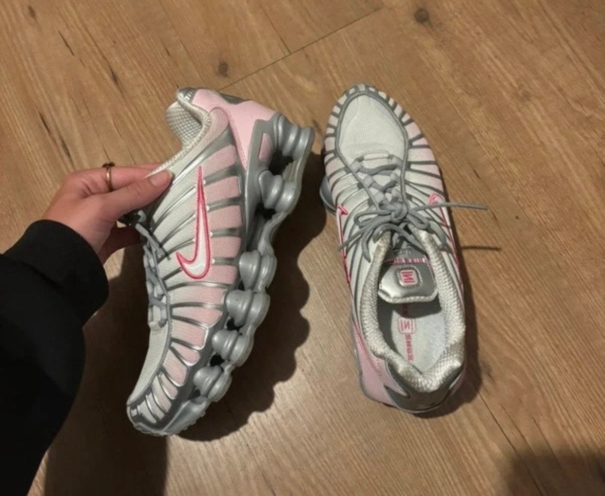 Nike Shox TL Sneakers Roze en Zilver, Ophalen of Verzenden, Gedragen, Roze, Sneakers of Gympen