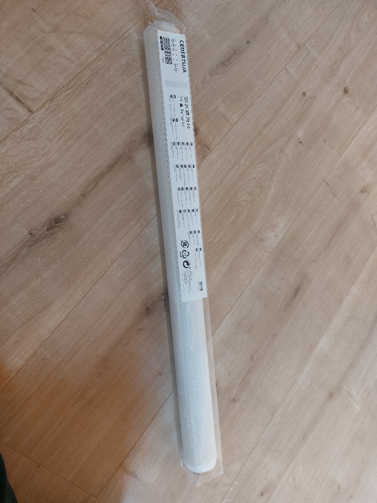 Ikea Cedertuja paneelgordijn stukken, Ophalen, Wit, 114 cm, Gordijn