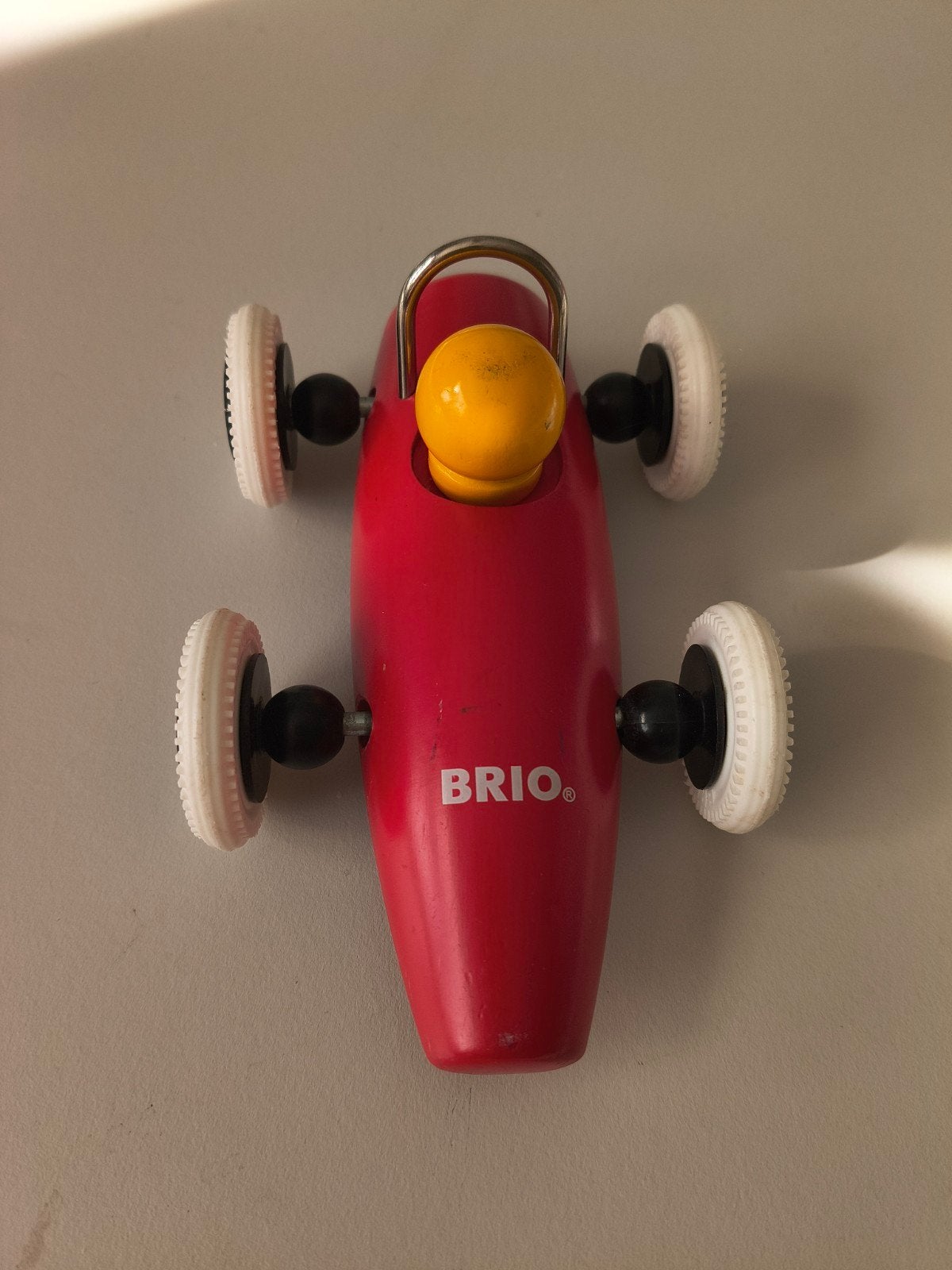 Brio race auto - Klassiek houten speelgoed, Ophalen of Verzenden, Gebruikt