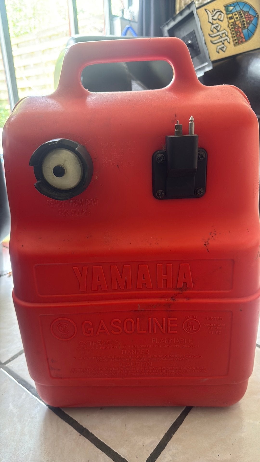 Yamaha benzine tank 25 Liter, Watersport en Boten, Ophalen of Verzenden, Zo goed als nieuw, Motor en Techniek