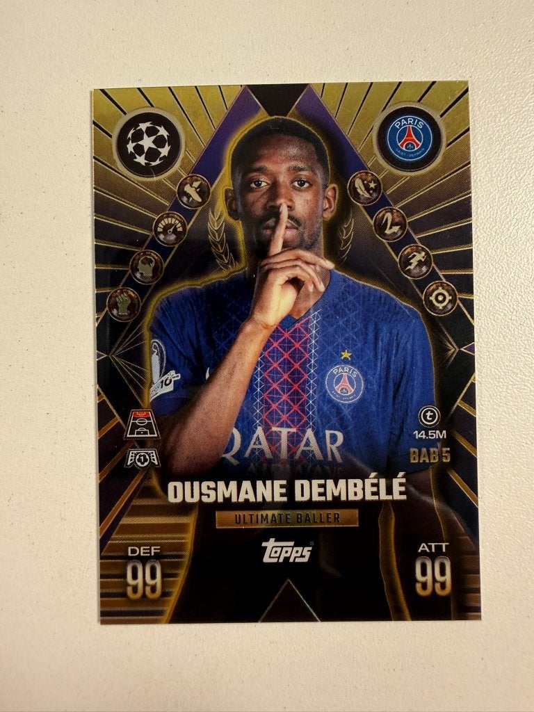 Ousmane Dembele Ultimate Baller Match Attax Extra 2025-26, Ophalen of Verzenden, Nieuw, Buitenlandse clubs, Poster, Plaatje of Sticker
