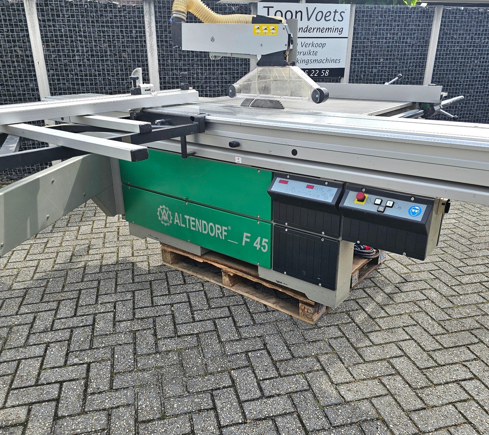 Altendorf Formaatzaag F45 Elektrisch hoog  / laag schuin, Doe-het-zelf en Verbouw, Gereedschap | Zaagmachines, Gebruikt, 1200 watt of meer