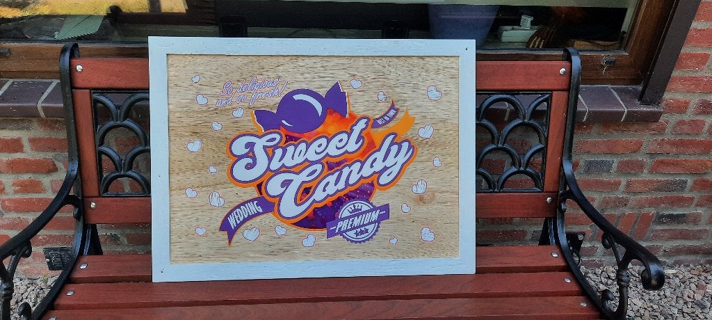 Bruiloft Decoratie Candy Shop Bord, Ophalen, Zo goed als nieuw, Versiering, Geboorte of Huwelijk