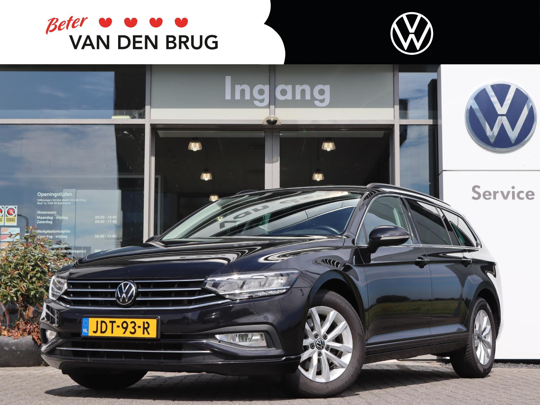 Volkswagen Passat Variant 1.5 TSI 150 pk DSG Business | Trek, 4 cilinders, 150 pk, Zwart, 1600 kg