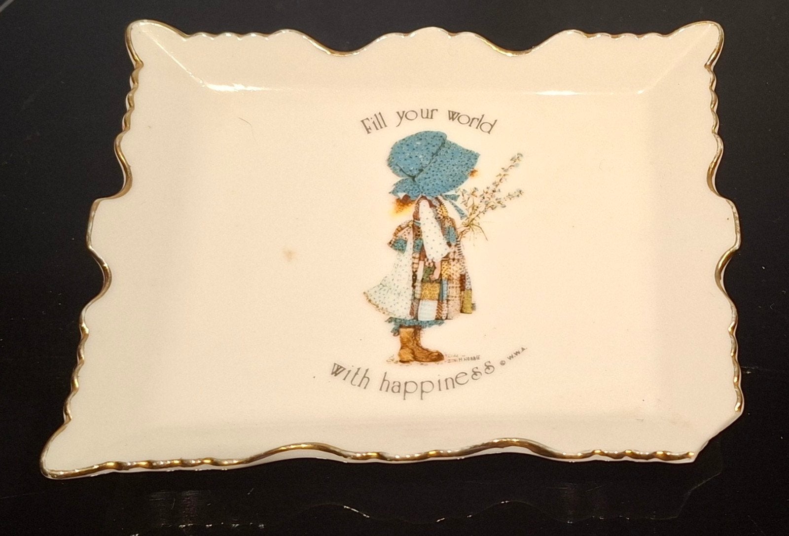 Holly Hobbie schaaltje - "Fill your world with happin, Ophalen of Verzenden