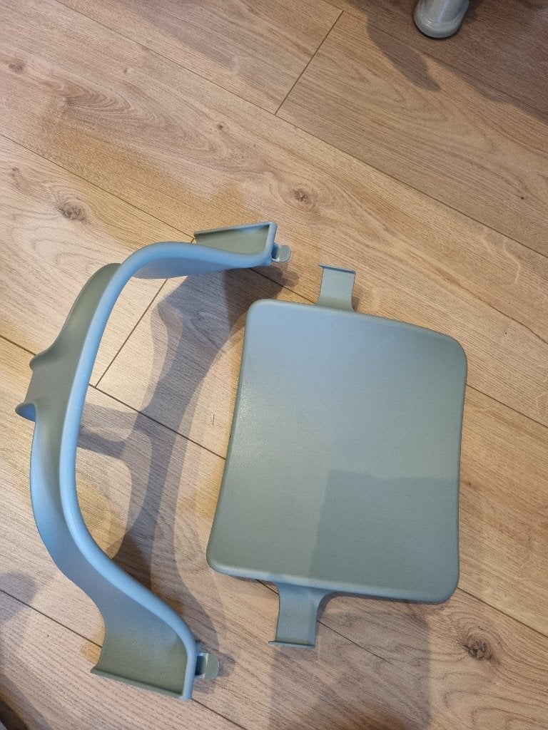 Stokke zitje voor Tripp Trapp (grijsgroen), Kinderen en Baby's, Kinderstoelen, Ophalen, Zo goed als nieuw, Meegroeistoel, Stoelverkleiner