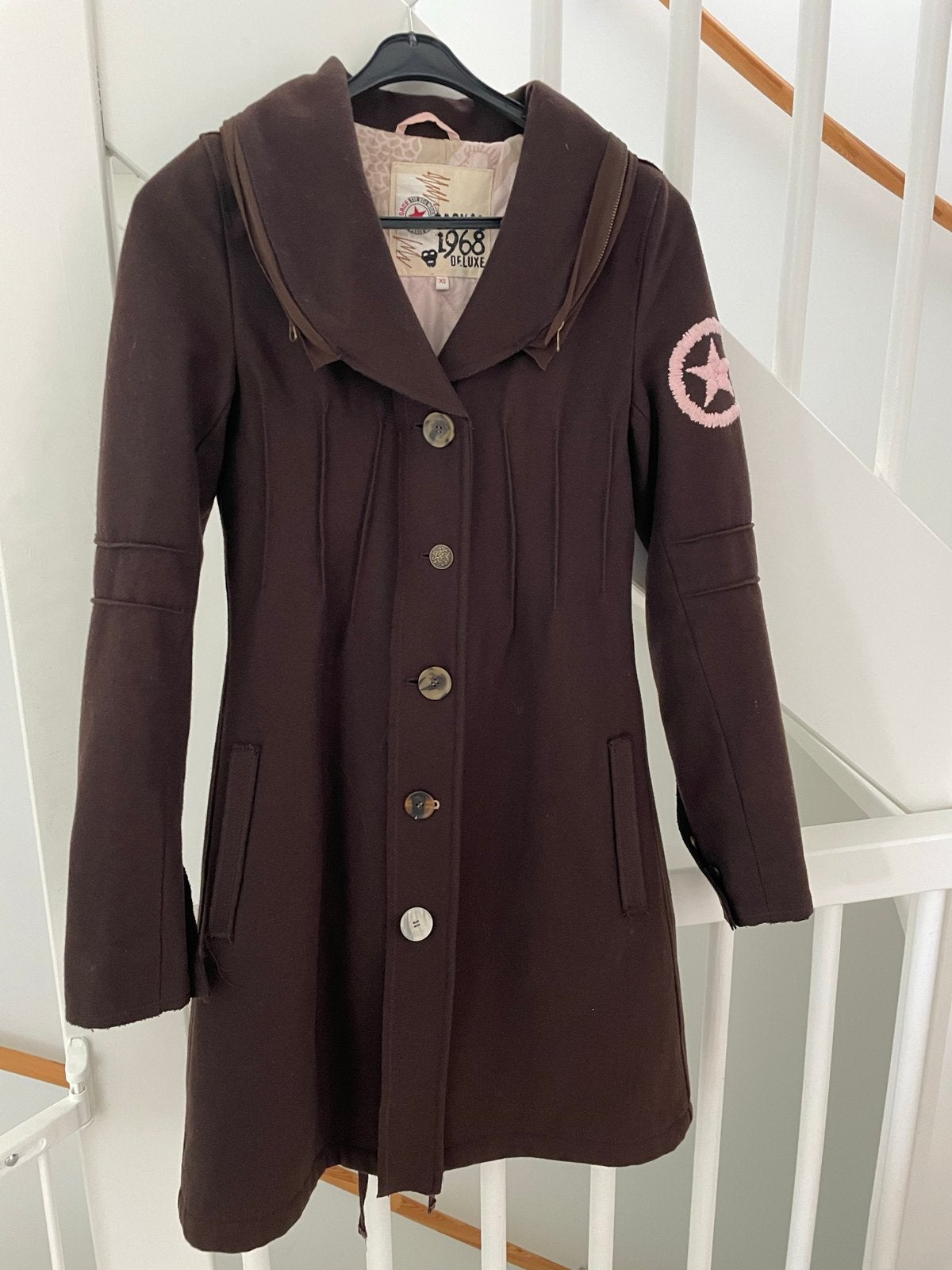 Airforce jas, Ophalen, Zo goed als nieuw, Maat 34 (XS) of kleiner, Bruin