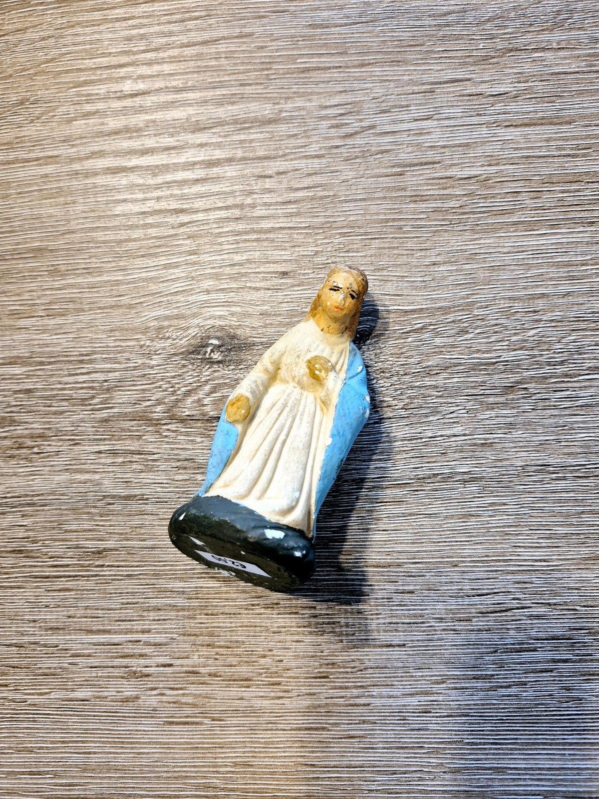 Vintage Mariabeeldje - Handgeschilderd, Ophalen of Verzenden