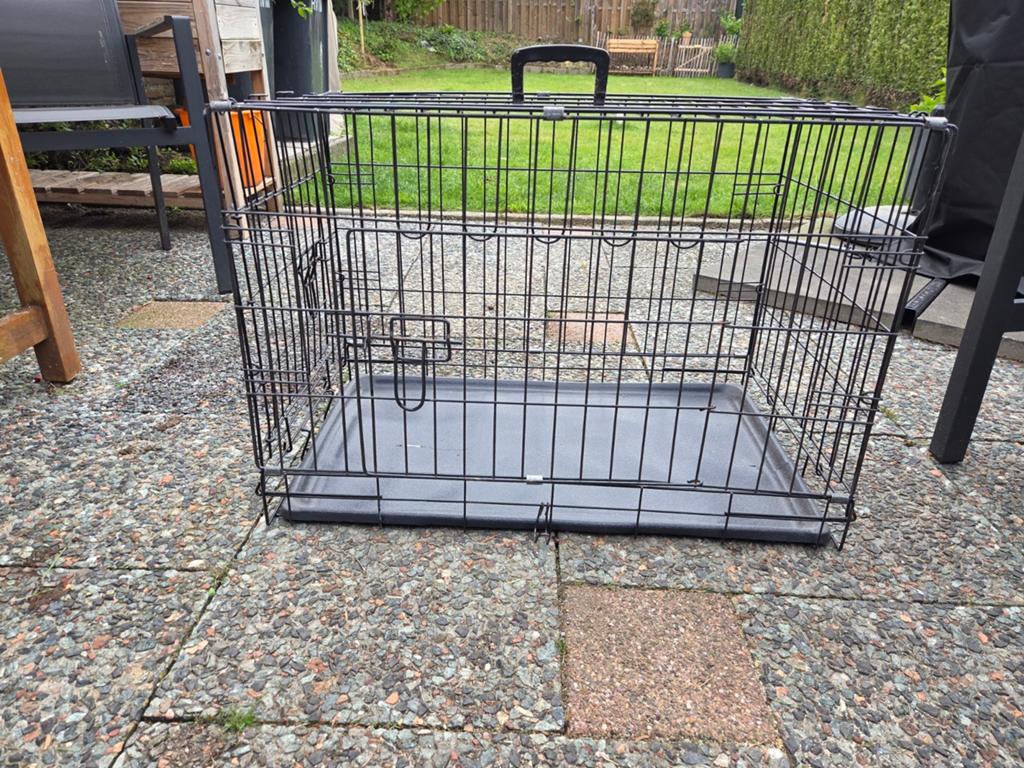 Zwarte bench, Ophalen, Gebruikt, 75 tot 110 cm, Minder dan 65 cm