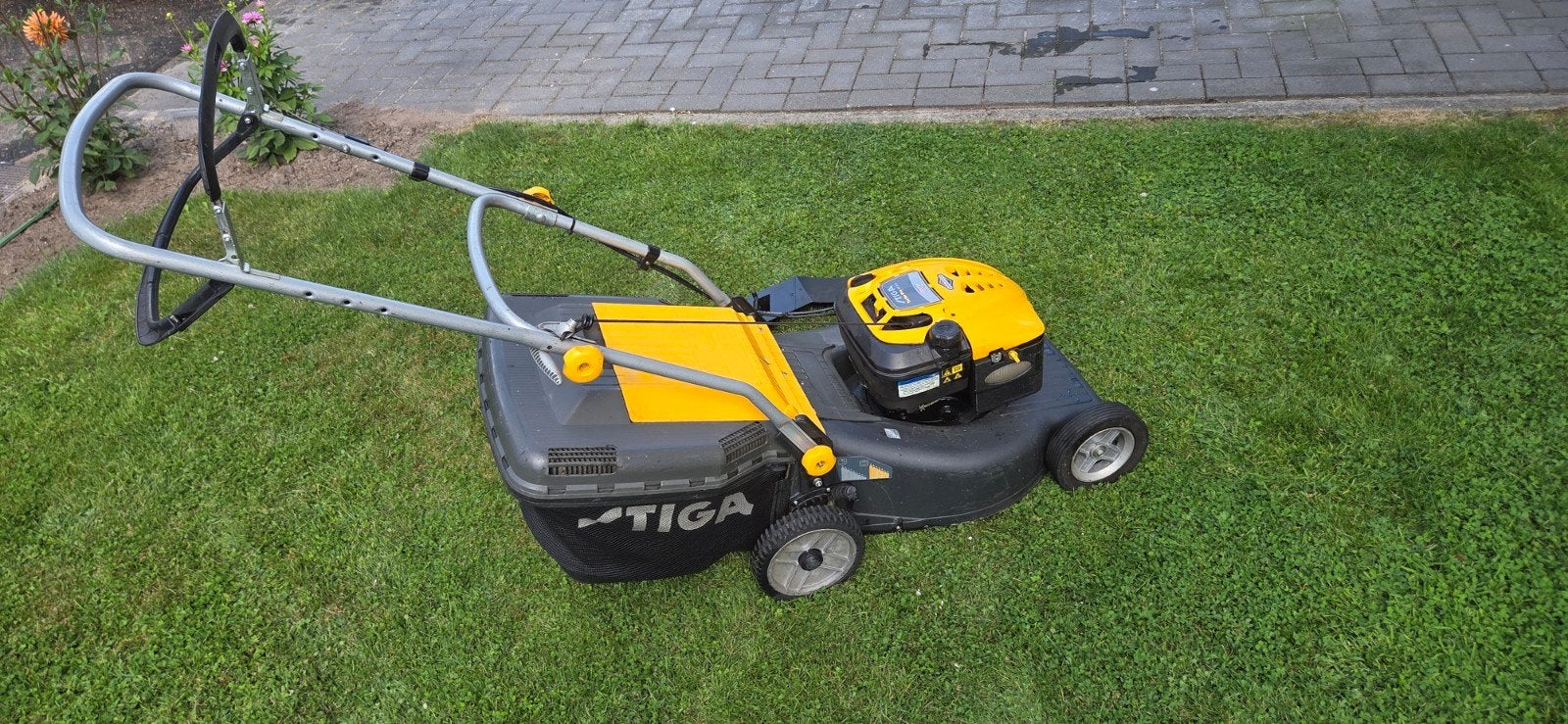 Stiga Turbo Pro 50 S B Benzine Grasmaaier, Ophalen, Cirkelmaaier, Stiga, Benzine-grasmaaier
