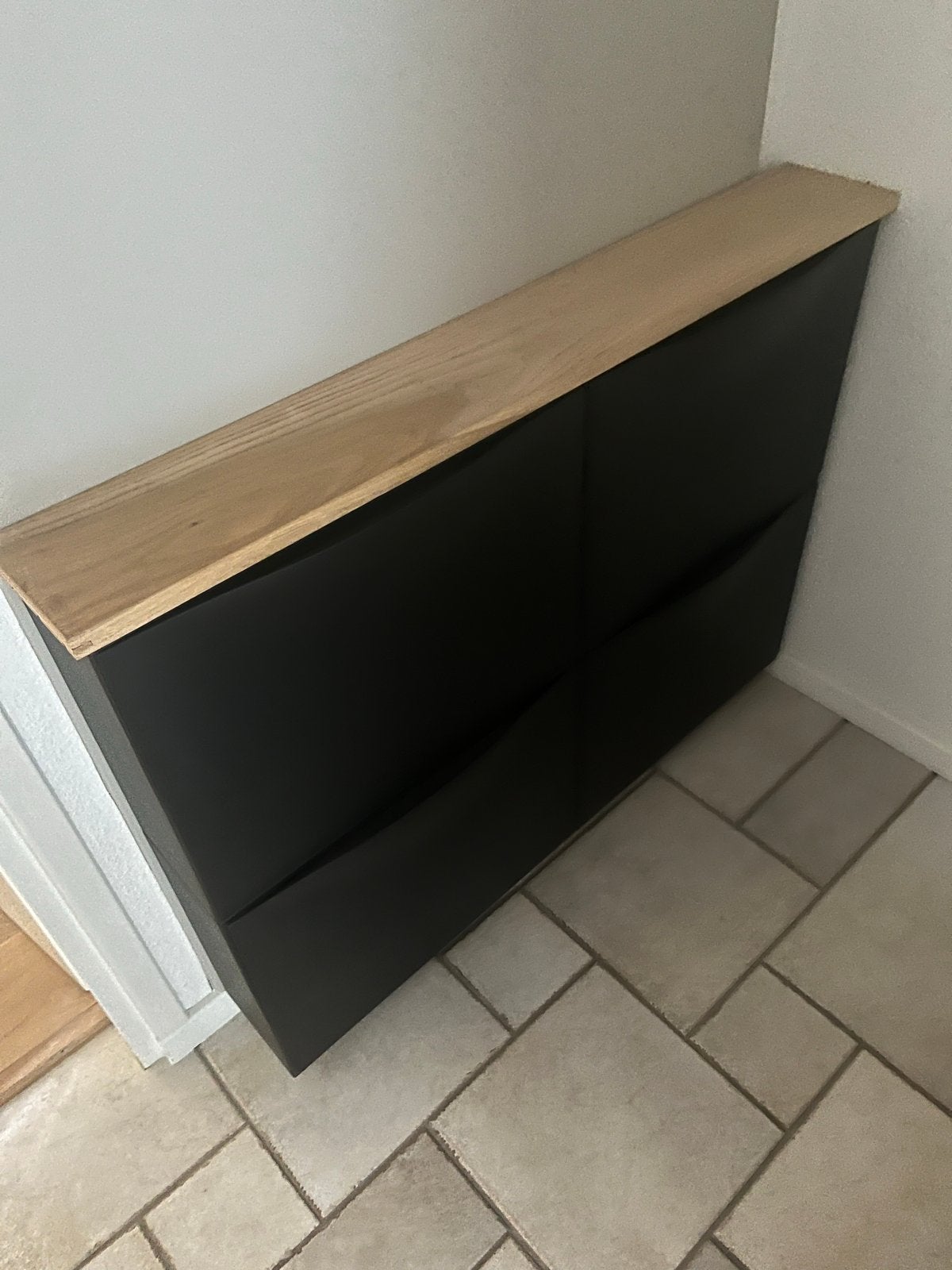 Ikea Schoenenkast met eiken blad, Ophalen, Gebruikt