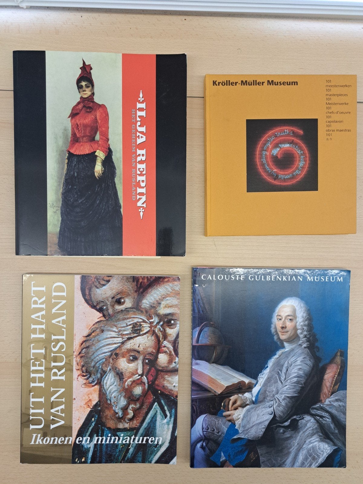 Kunstboeken: Ilja Repin, Kröller-Müller, Iconen, Gulbenkian, Verzenden, Gelezen, Overige onderwerpen