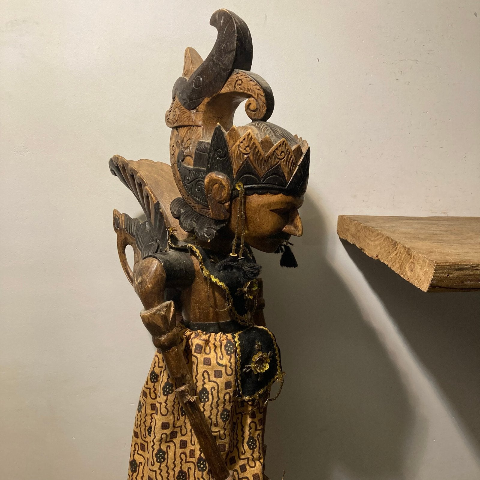Traditionele Indonesische Wayang Golek-pop, Overige typen, Hout, Overige stijlen, Meerkleurig