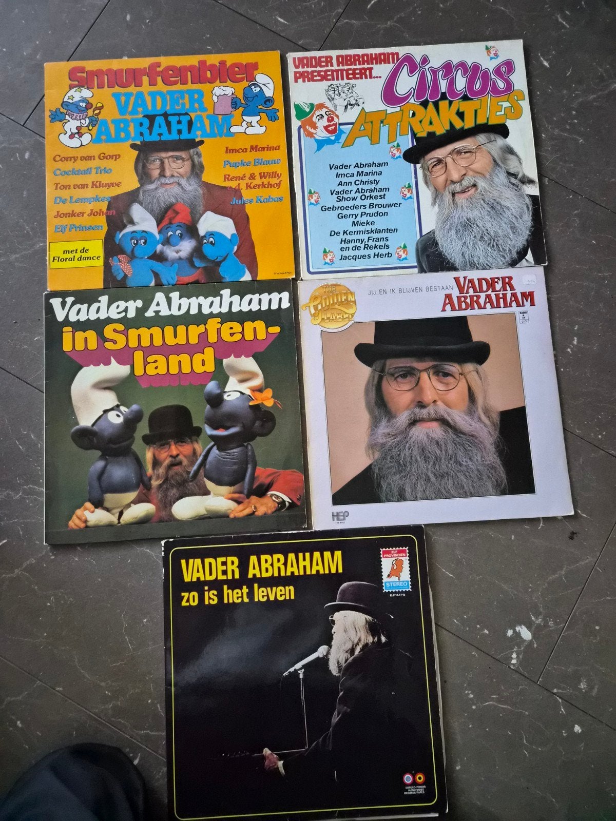Vinyl lp Vader Abraham 5 stuks, Ophalen of Verzenden, Gebruikt, 12 inch