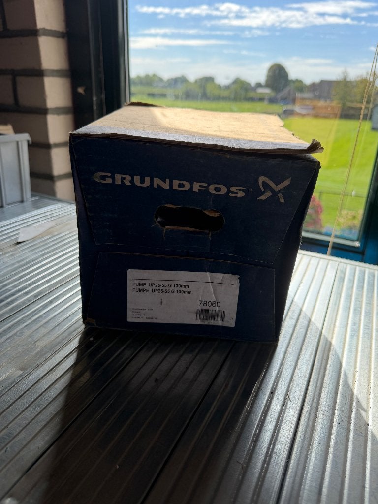 Grundfos UP 25-55 G 130 circulatiepomp, nieuw in doos, Minder dan 30 cm, Overige typen, Nieuw, Minder dan 60 cm