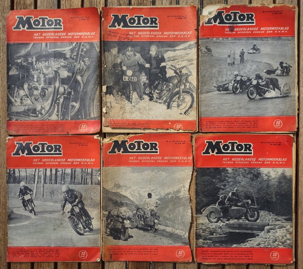 Motor - het Nederlandse motor weekblad - jaargang 1951, Boeken, Ophalen of Verzenden, Gelezen, Overige typen