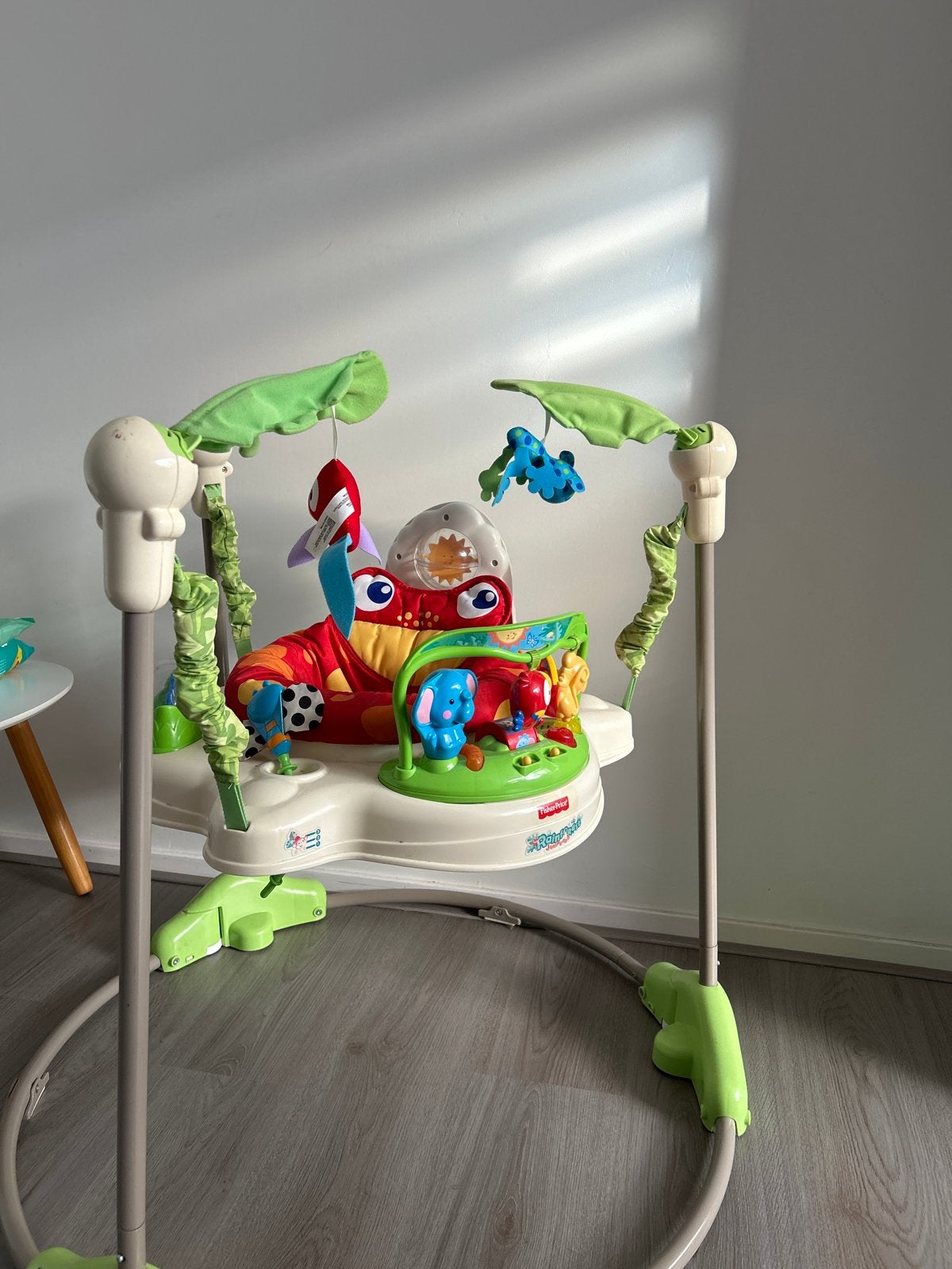 Fisher-Price Rainforest Jumperoo - Zo goed als nieuw, Kinderen en Baby's, Ophalen, Zo goed als nieuw, Overige typen, Met licht