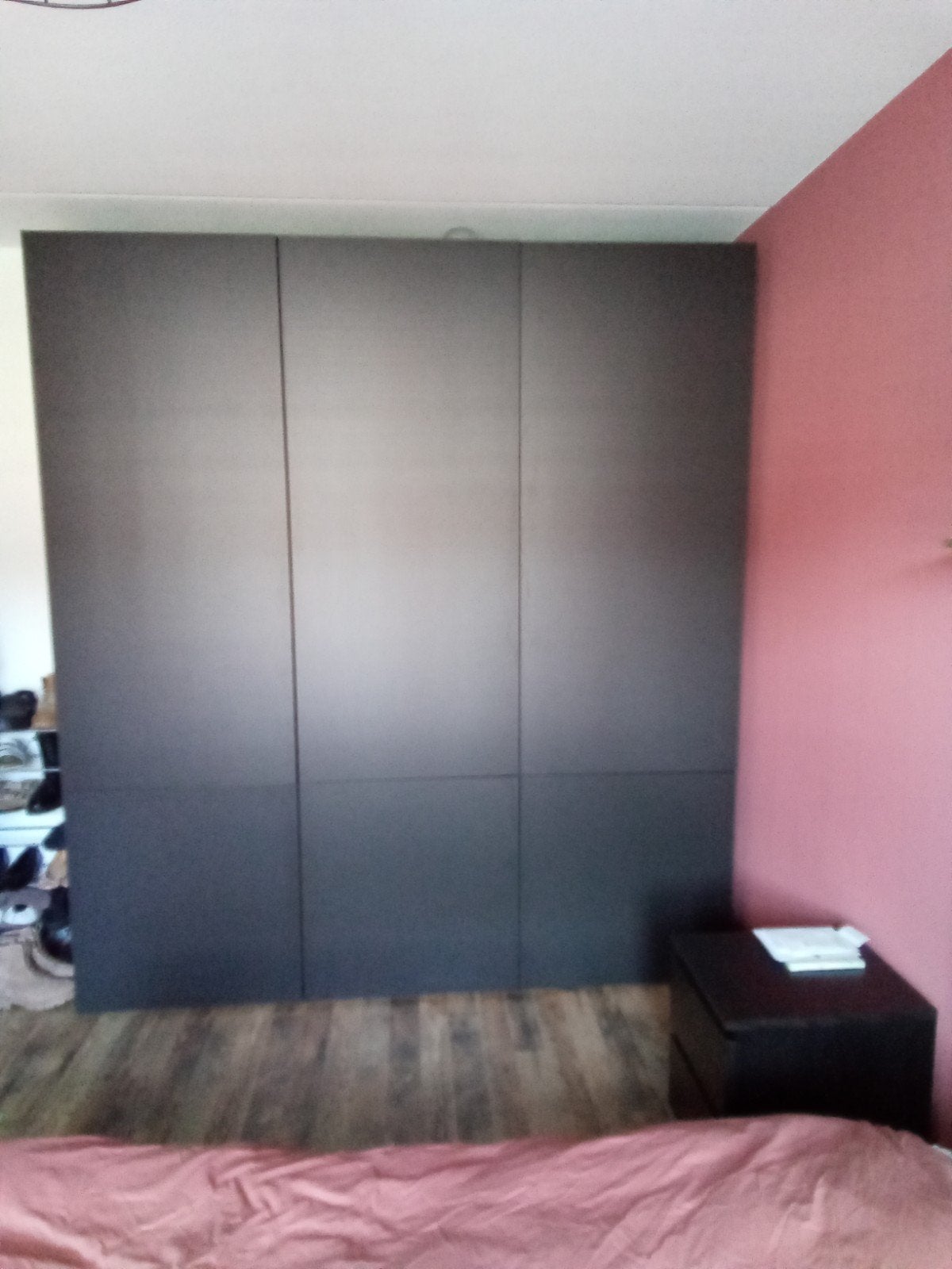 Karwei Kast Soft Zwart - Nieuw met lichte productieschade, Huis en Inrichting, Ophalen, Met deur(en), 200 cm of meer, Nieuw