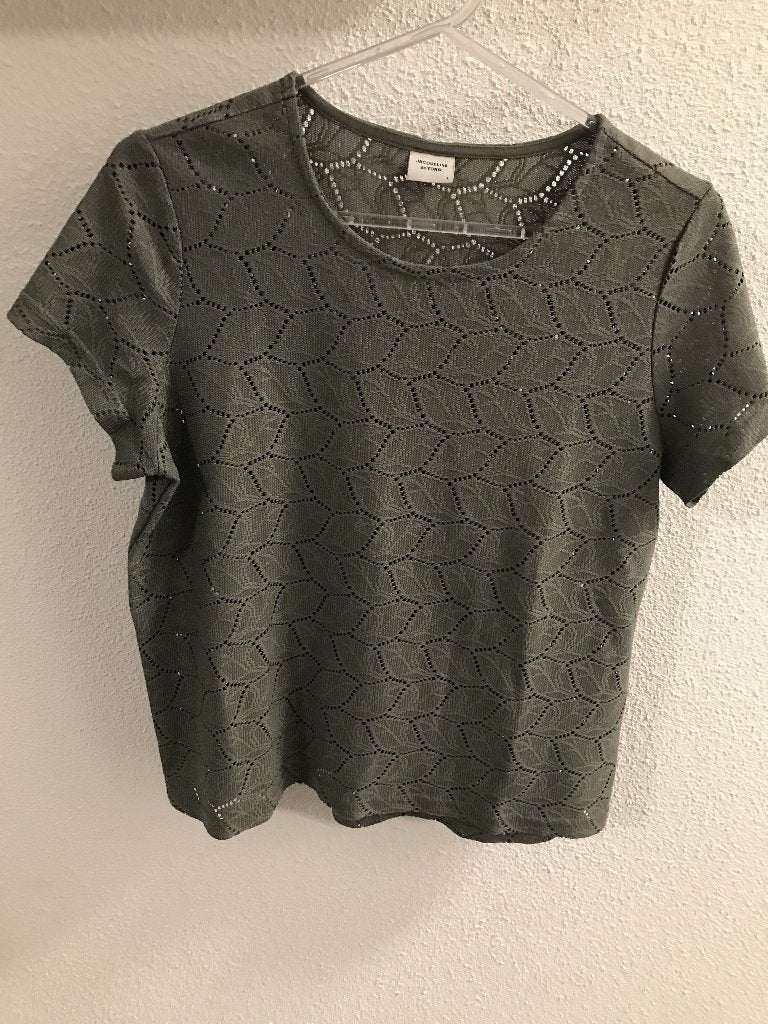 shirt Jacqueline de Yong, Maat 42/44 (L), Ophalen of Verzenden, Zo goed als nieuw, Korte mouw