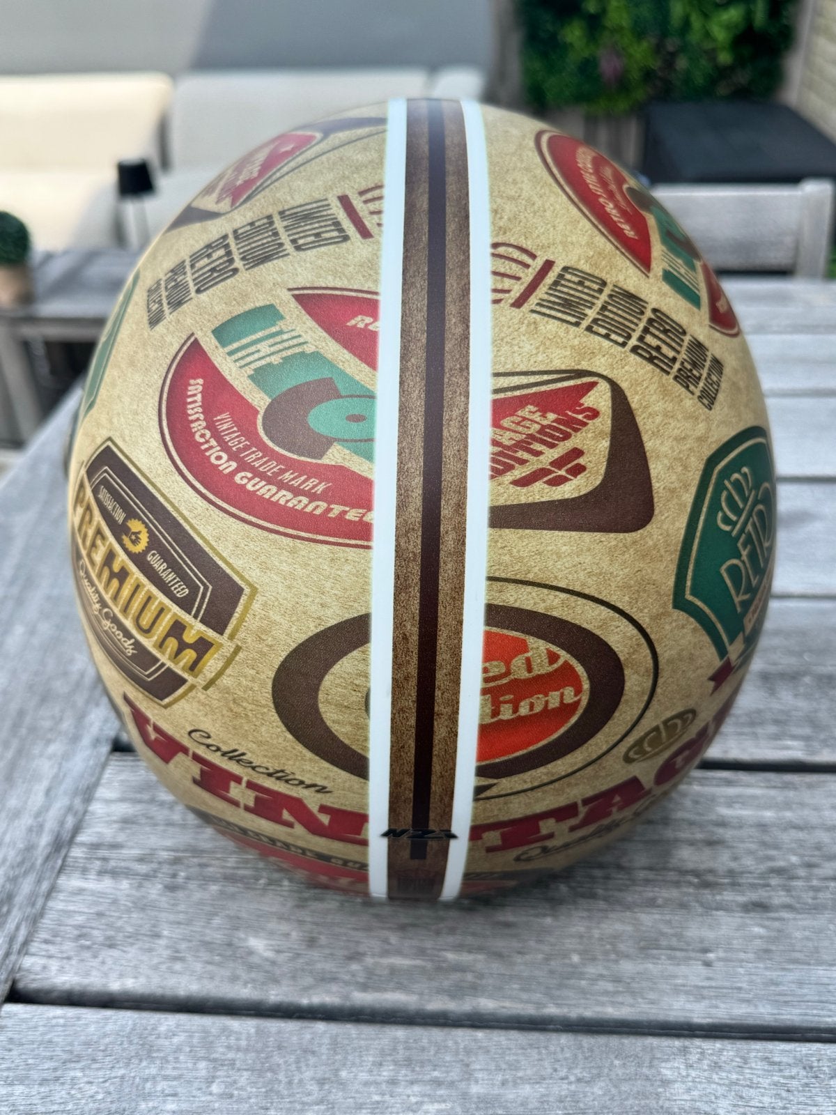 NZI Retro Helm Maat M - Vintage Stijl Scooterhelm, Ophalen, Zo goed als nieuw, Medium