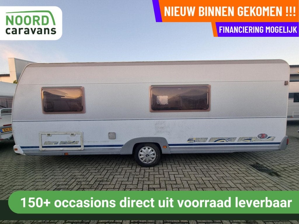 DETHLEFFS CAMPER 560 SK VOORTENT + 250 CM + FRANSBED+RONDZIT, Caravans en Kamperen, Caravans, Hordeur, Rondzit, 7 tot 8 meter