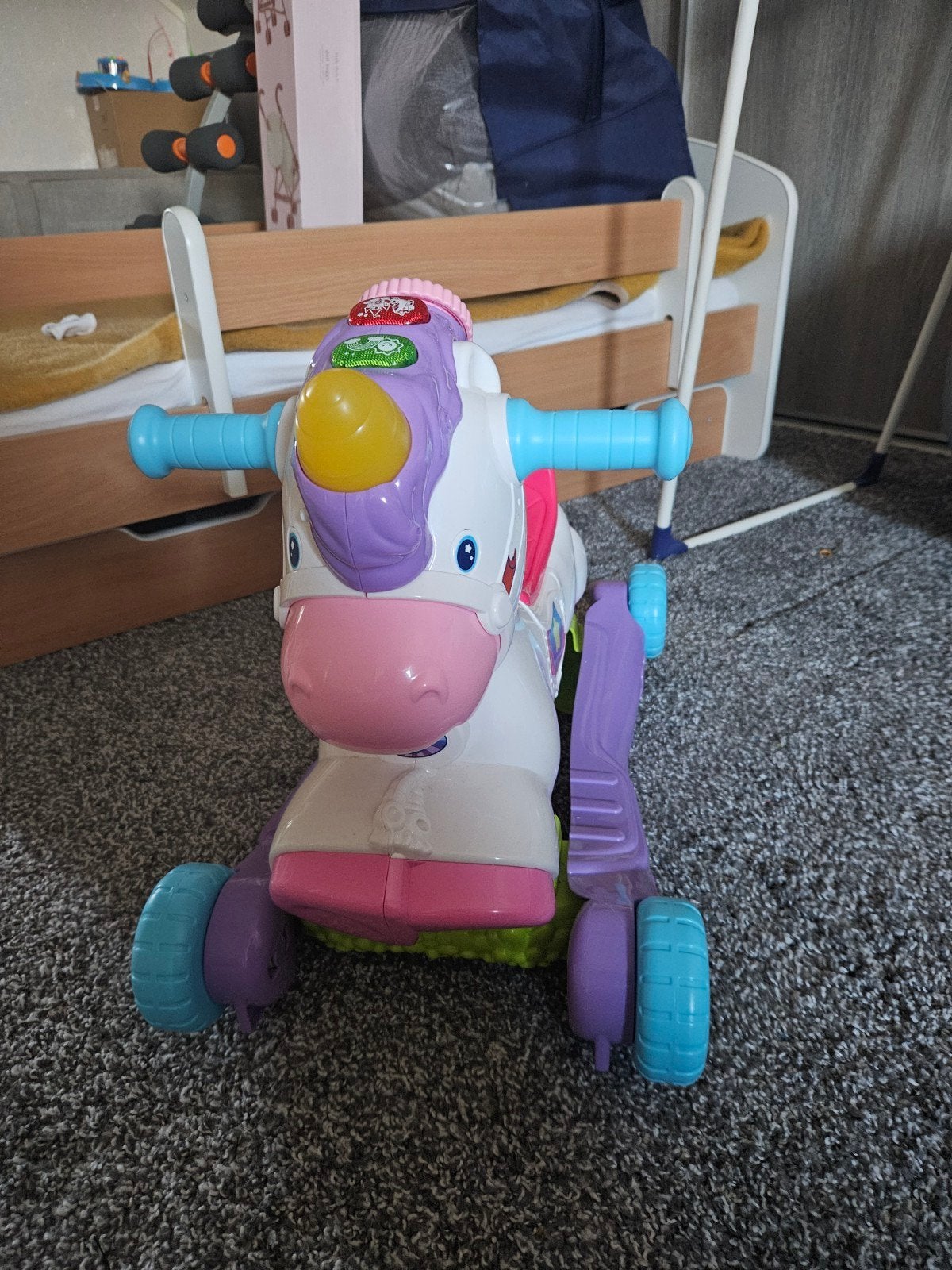 VTech 3-in-1 Eenhoorn Loopfiets en Rijder, Ophalen, Zo goed als nieuw
