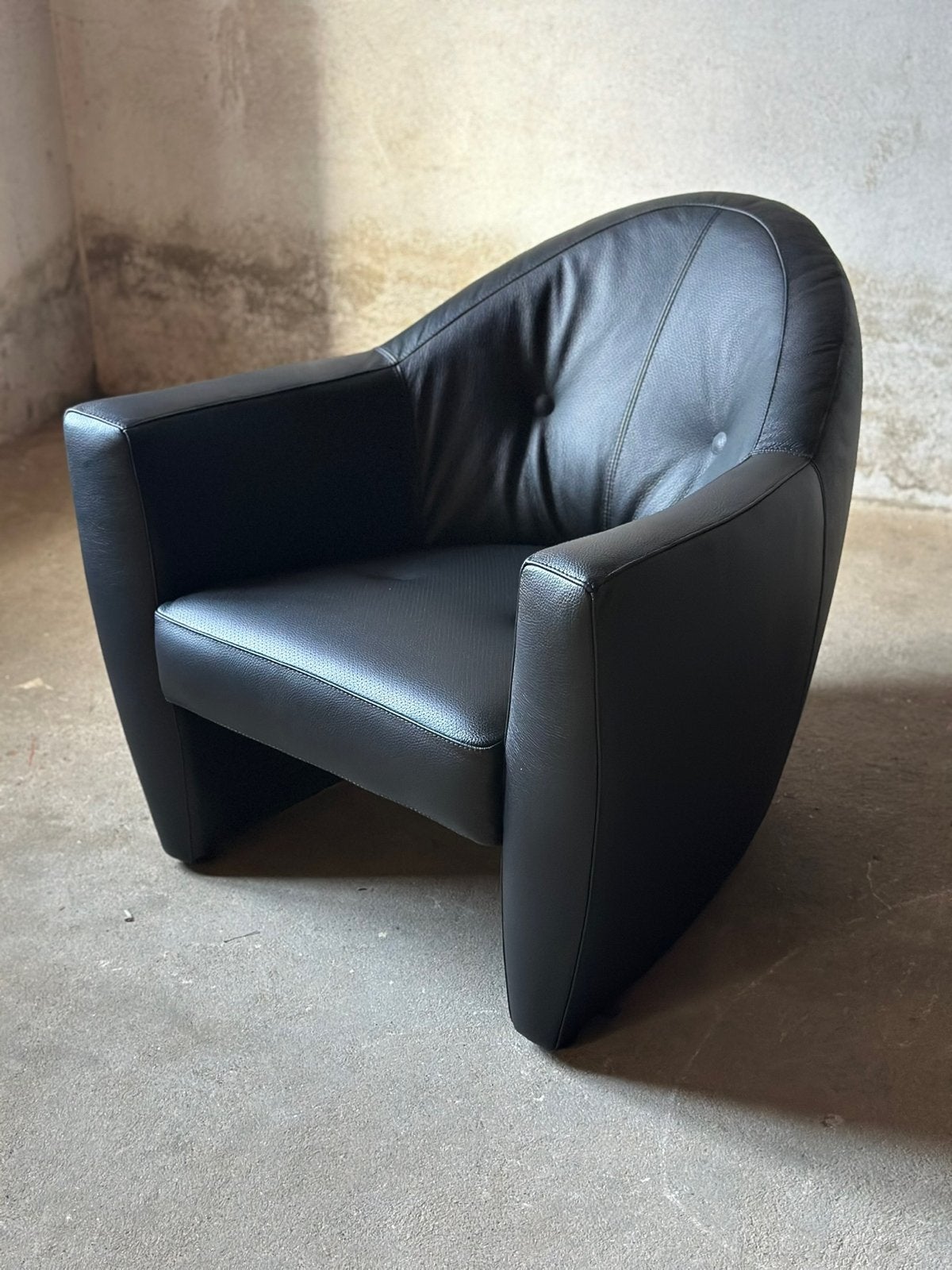 Leolux Carabas fauteuil - Nieuw zwart leder, Ophalen, Eu, Nieuw, Leer