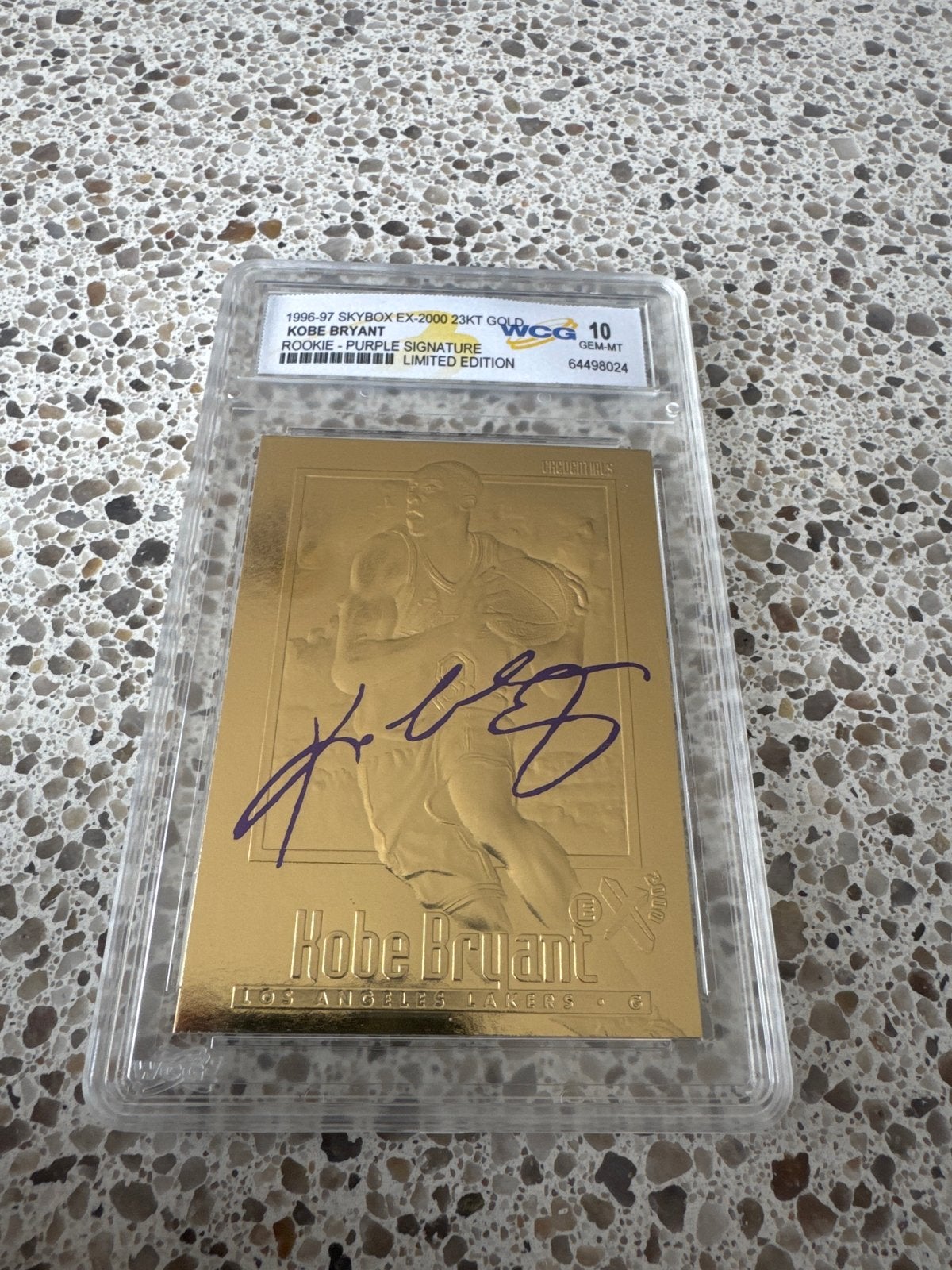 Kobe Bryant 1996-97 Skybox EX-2000 23KT Gold WCG 10, Ophalen of Verzenden, Zo goed als nieuw, Overige sporten, Spelerskaart