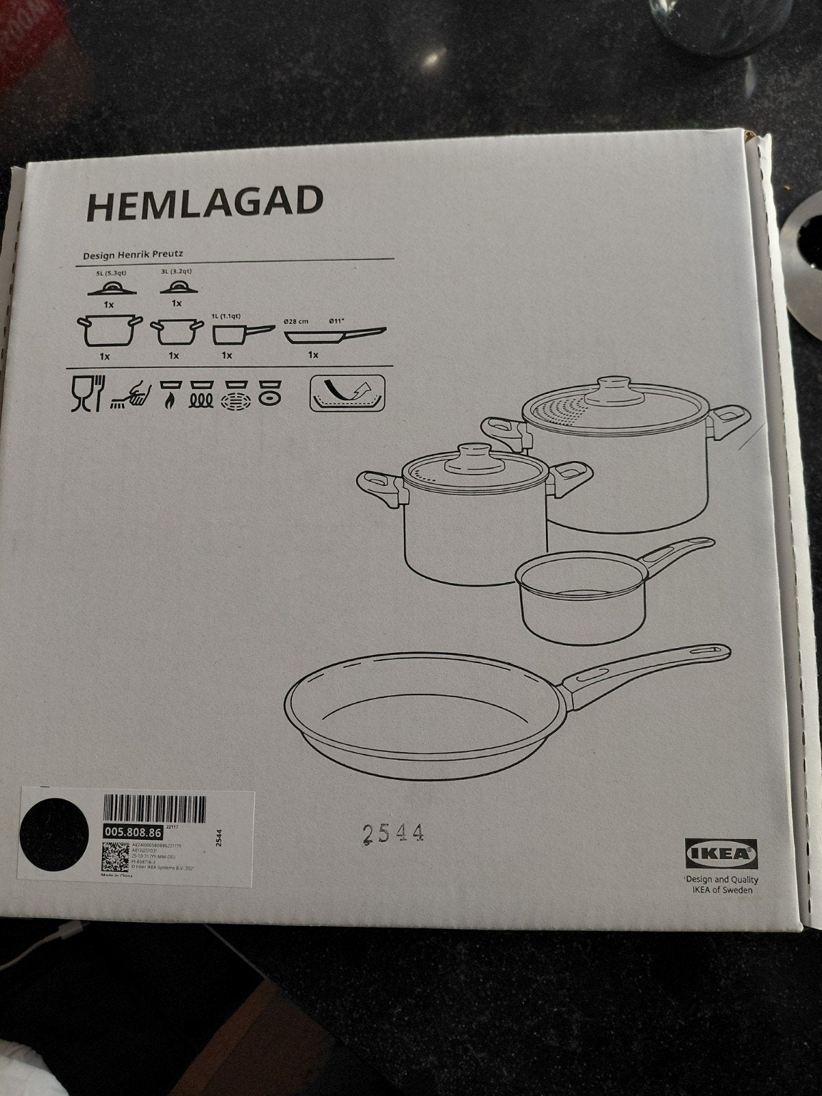 IKEA Hemlagad Pannenset - Nieuw in doos, Ophalen, Nieuw, Pannenset, IKEA