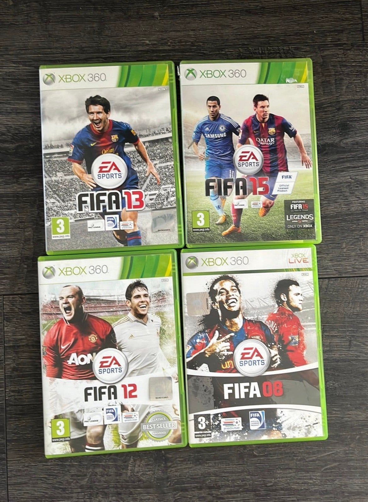 xbox 360 fifa spellen 4 stuks, Ophalen of Verzenden, Zo goed als nieuw