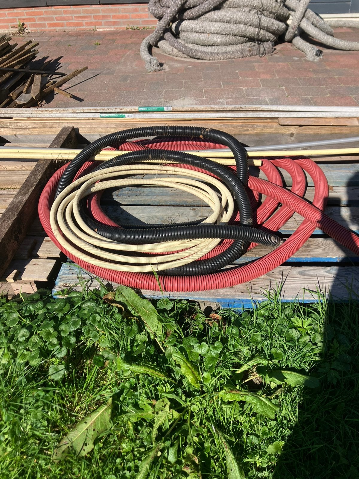 Mantelbuizen, Pvc, Ophalen of Verzenden, Zo goed als nieuw, Minder dan 2 meter