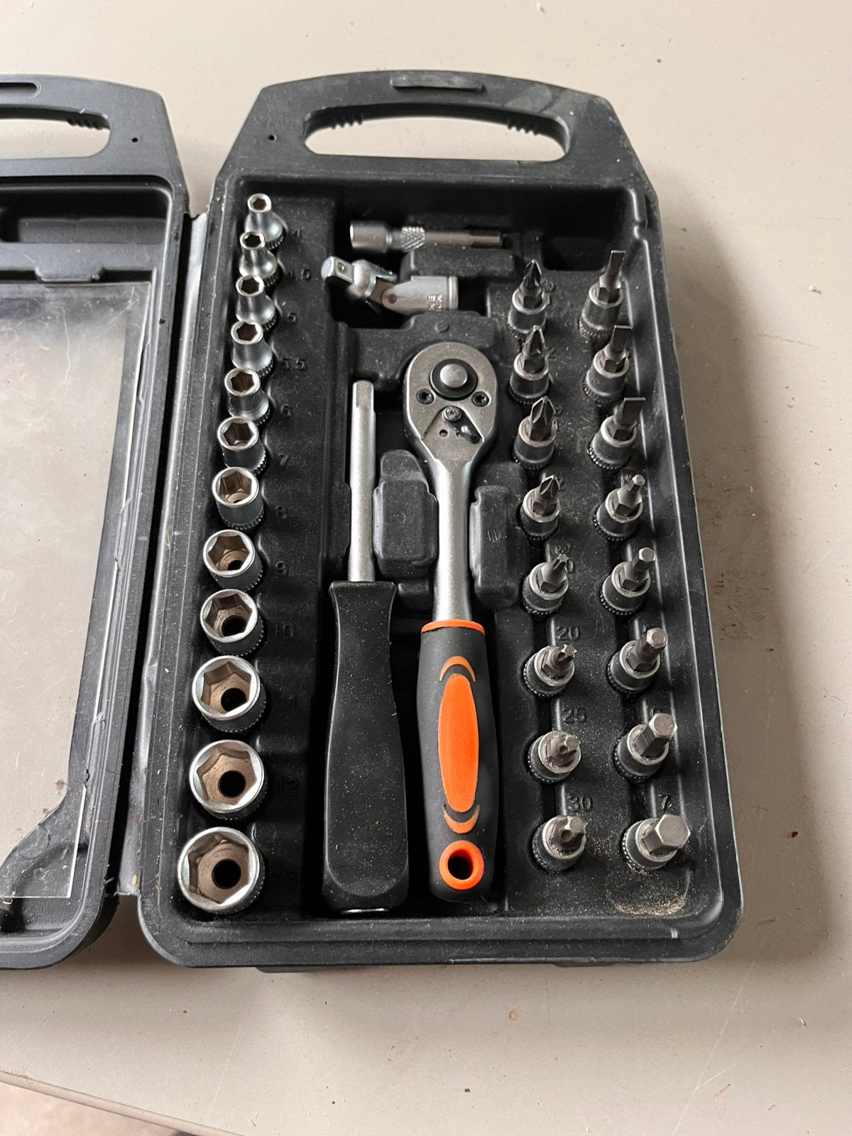 Complete ratel set, Ophalen of Verzenden, Gebruikt, Sleutel/ratel
