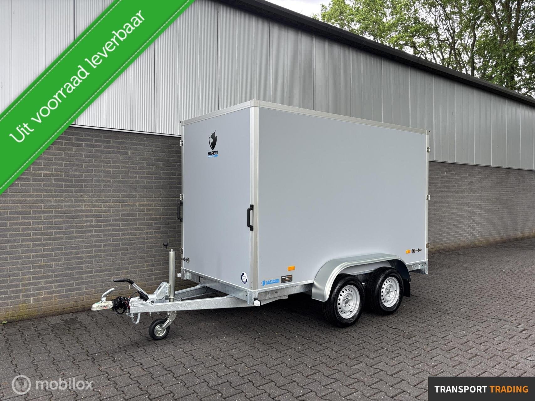 Hapert Sapphire gesloten 300x150x180 cm + zijdeur Bj. 2026!, Transport Trading, Nieuw, Info@transporttrading.nl, De Grift 15 Nieuwleusen