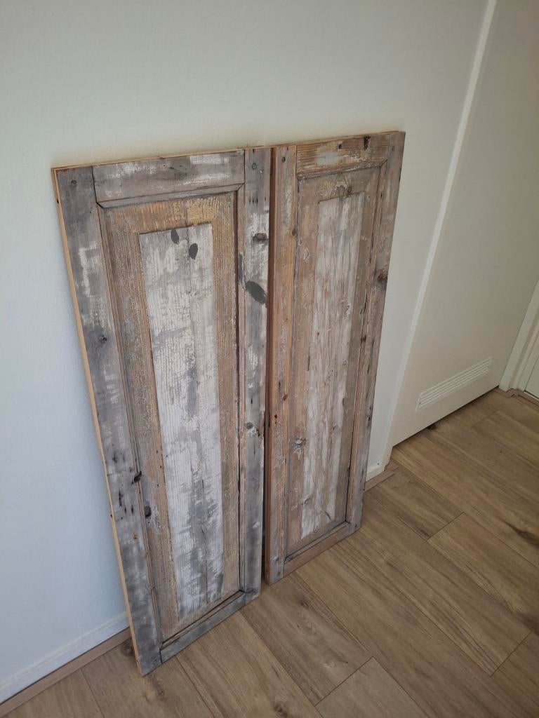 Oude landelijke luiken - 112x34 cm, Gebruikt, Minder dan 80 cm, Overige typen, Minder dan 200 cm