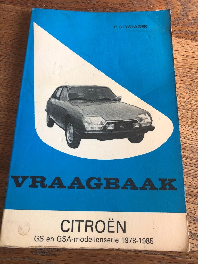P. Olyslager Vraagbaak Citroën GS GSA 1978 1985, Ophalen
