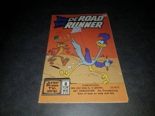 De Roadrunner nr.8 1985, Gelezen, Eén stripboek, Ophalen of Verzenden, Junior Press Tv-Strip