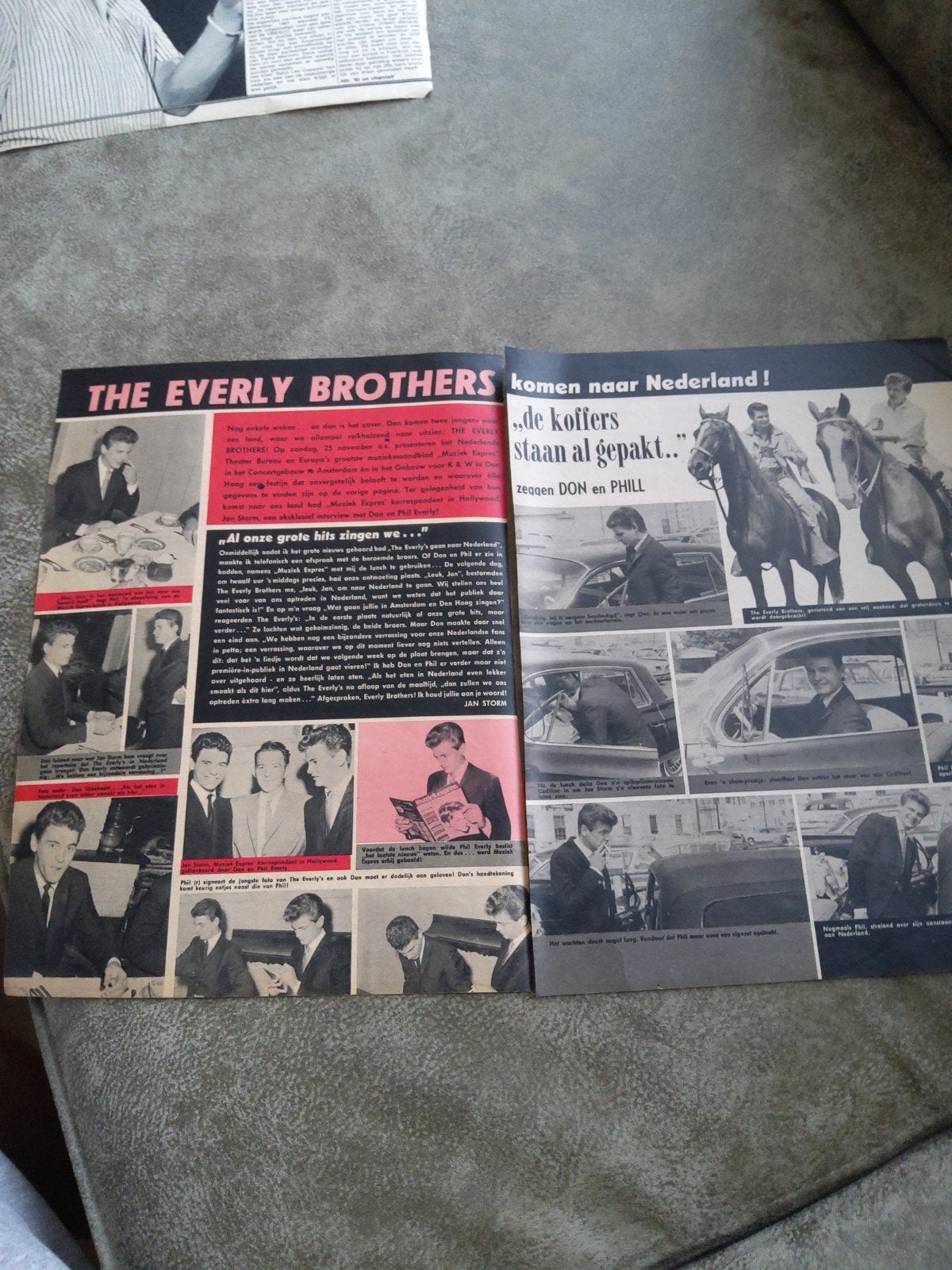 The Everly Brothers:  naar Nederland  1963, Verzamelen, Ophalen of Verzenden, 1960 tot 1980, Tijdschrift