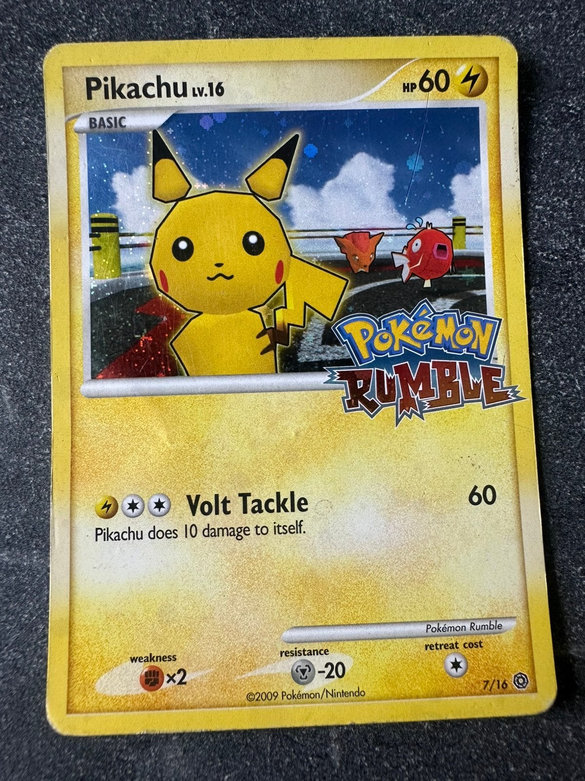 Pikachu Rumble, Hobby en Vrije tijd, Verzamelkaartspellen | Pokémon, Ophalen of Verzenden, Gebruikt, Losse kaart, Foil