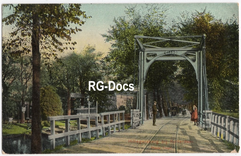 Ansichtkaart - Briefkaart Trambrug Hillegersberg Tivoli 1907, Ophalen of Verzenden, Voor 1920, Ongelopen, Zuid-Holland