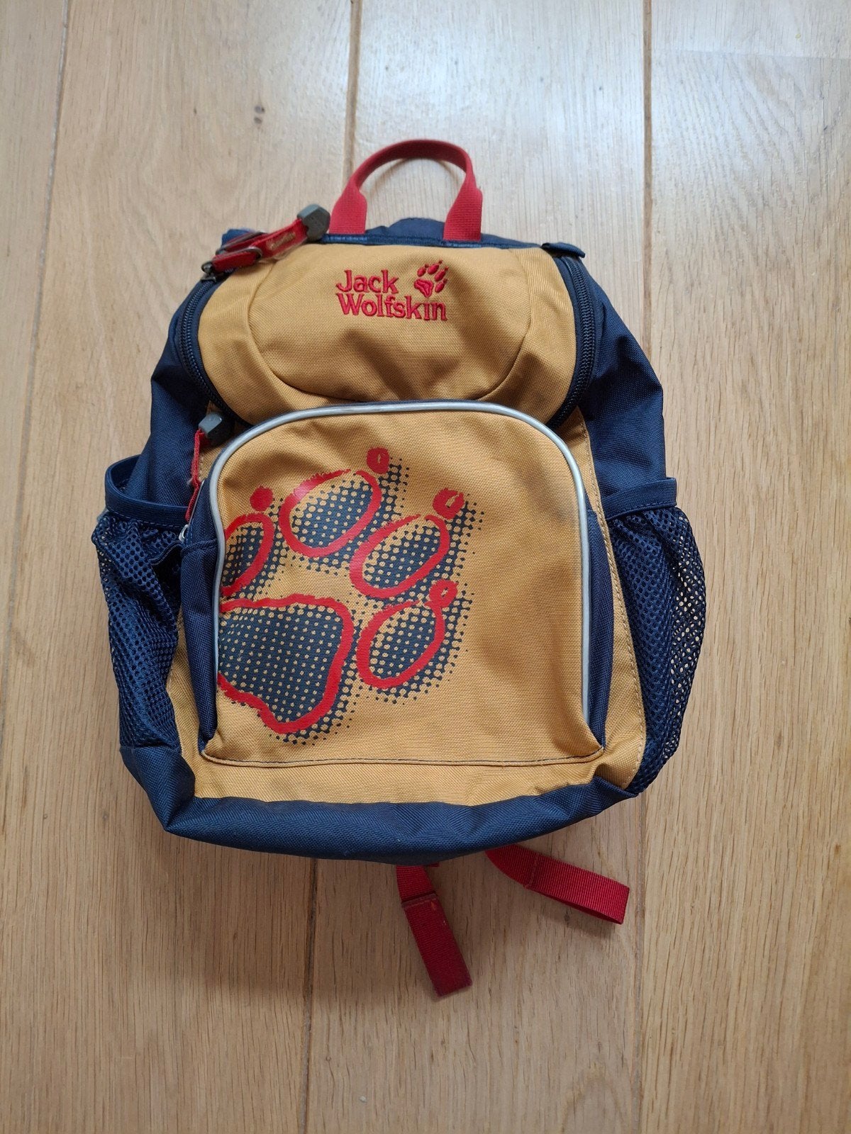 Jack Wolfskin Snuggleup Kinderrugzak - Blauw/Geel, Ophalen of Verzenden, Zo goed als nieuw, Overige merken