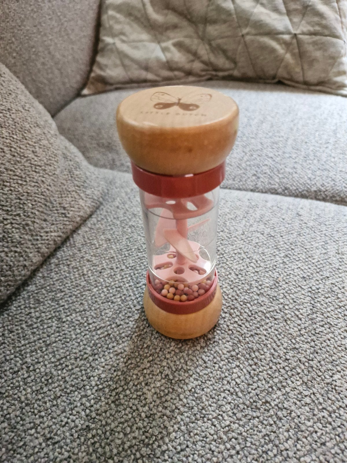 Little Dutch Rammelaar Zandloper Vlinder, Kinderen en Baby's, Ophalen, Zo goed als nieuw, Rammelaar, Met geluid