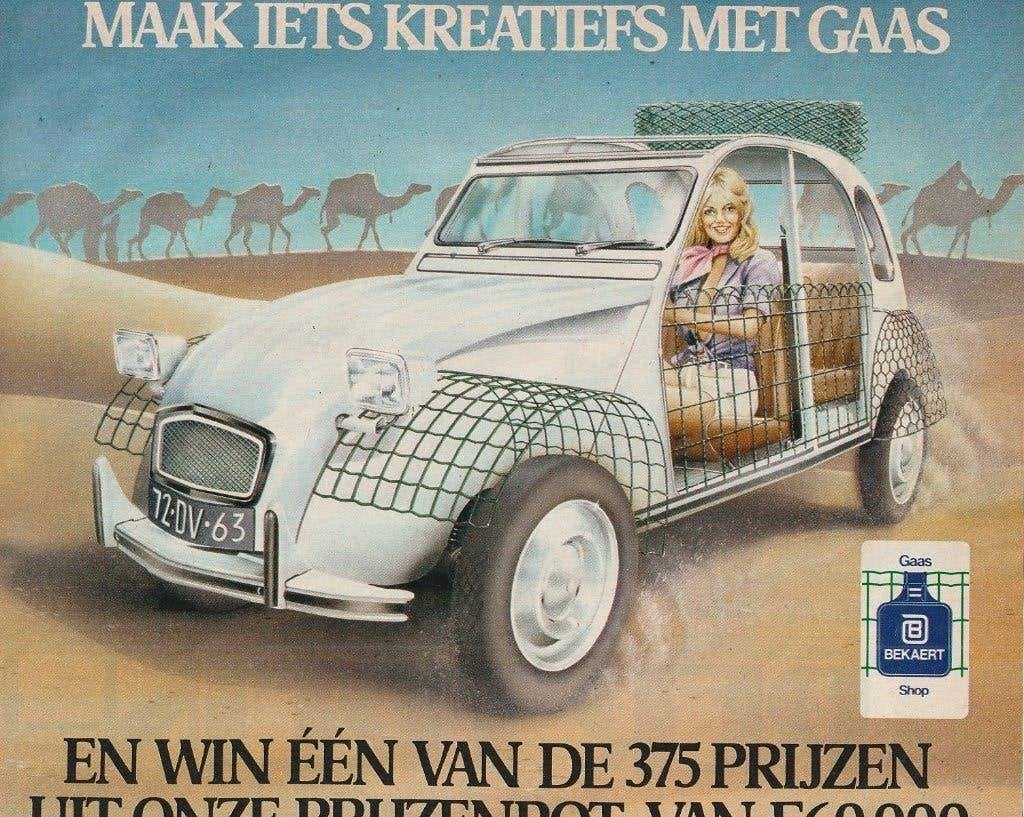 Retro reclame 1979 Bekaert pimp Citroën auto Eend Papendrech, Verzenden, Overige typen